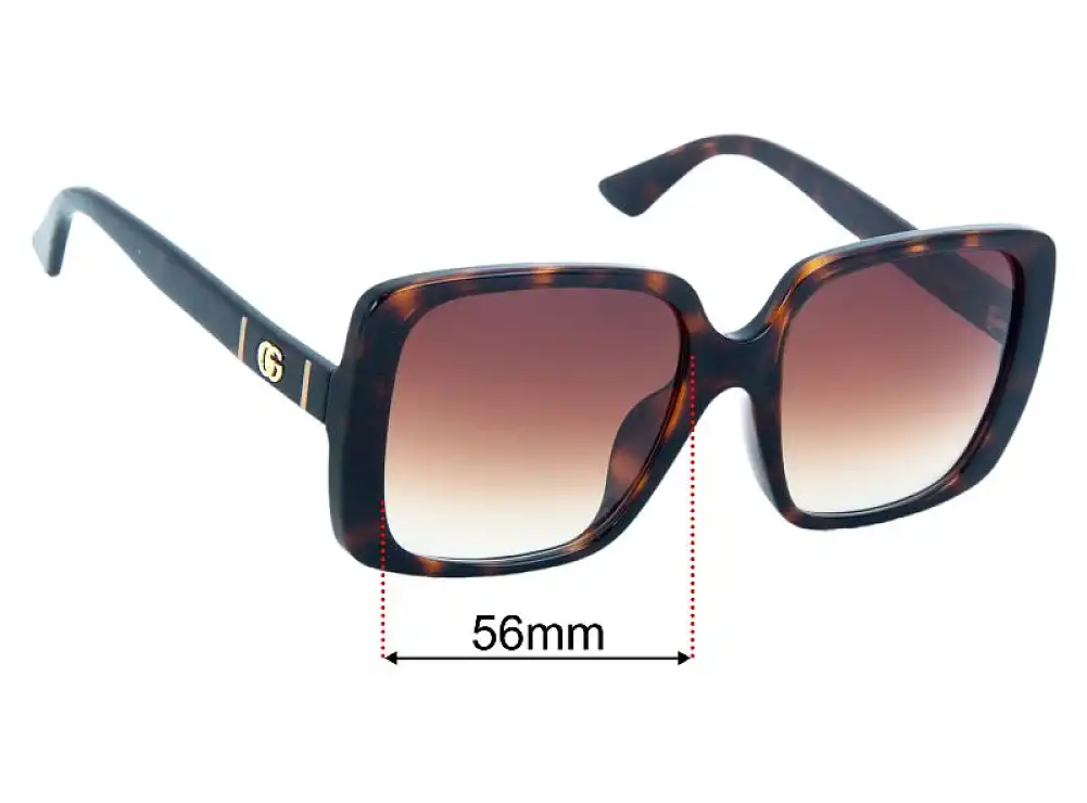 Gucci GG0632SA 56mm Replacement Lenses